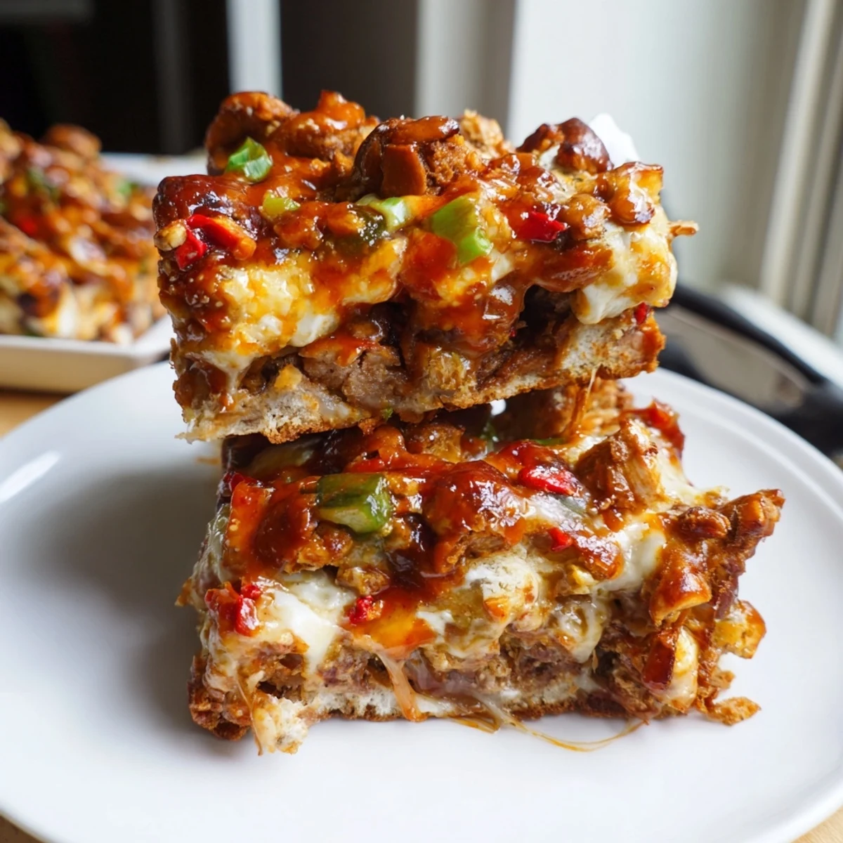 Savory Spicy Buffalo Pretzel Biscuit Bars with flaky layers and bold hot sauce flavor.  