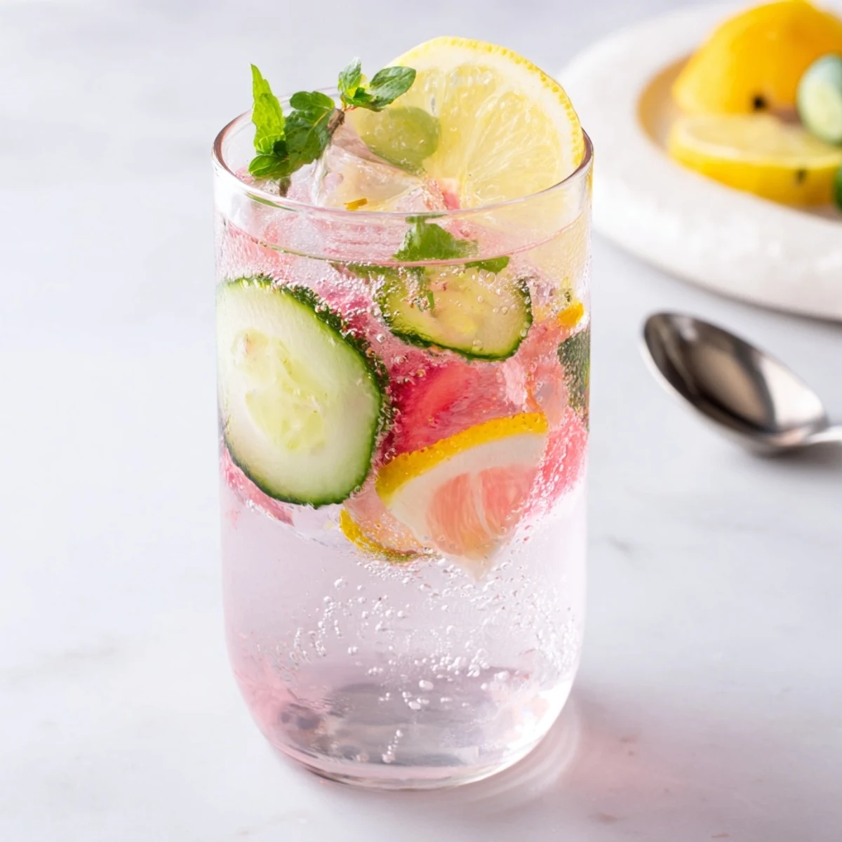Deliciously hydrating mocktails infused with vibrant flavors and served over ice.  