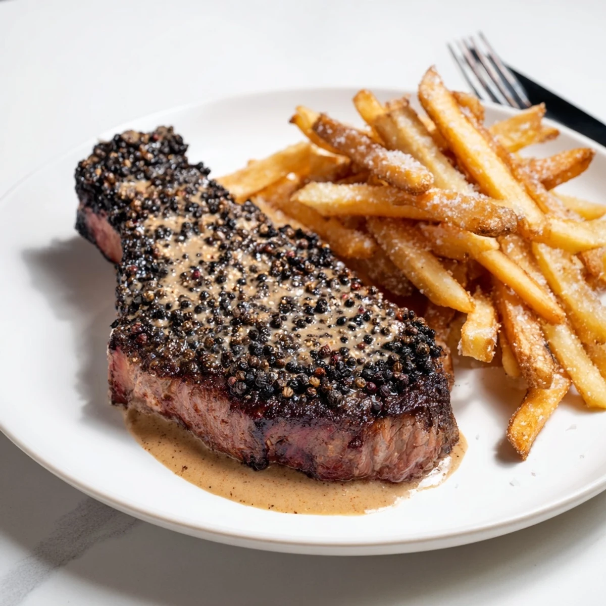 Classic Peppercorn Ribeye Fries