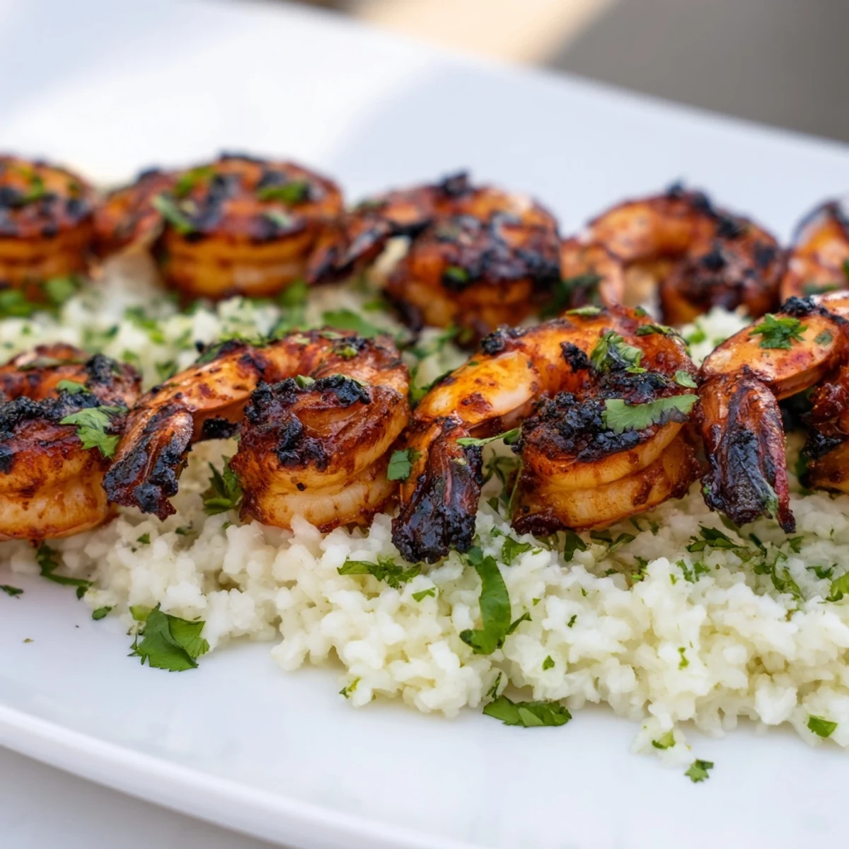 Chipotle Lime Grilled Shrimp & Rice with vibrant lime wedges and cilantro, a flavorful dish.