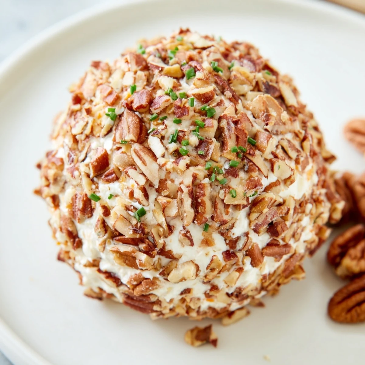 Enjoy a rich and flavorful Classic Cheese Ball with Ranch Seasoning served with crackers, a perfect party appetizer.