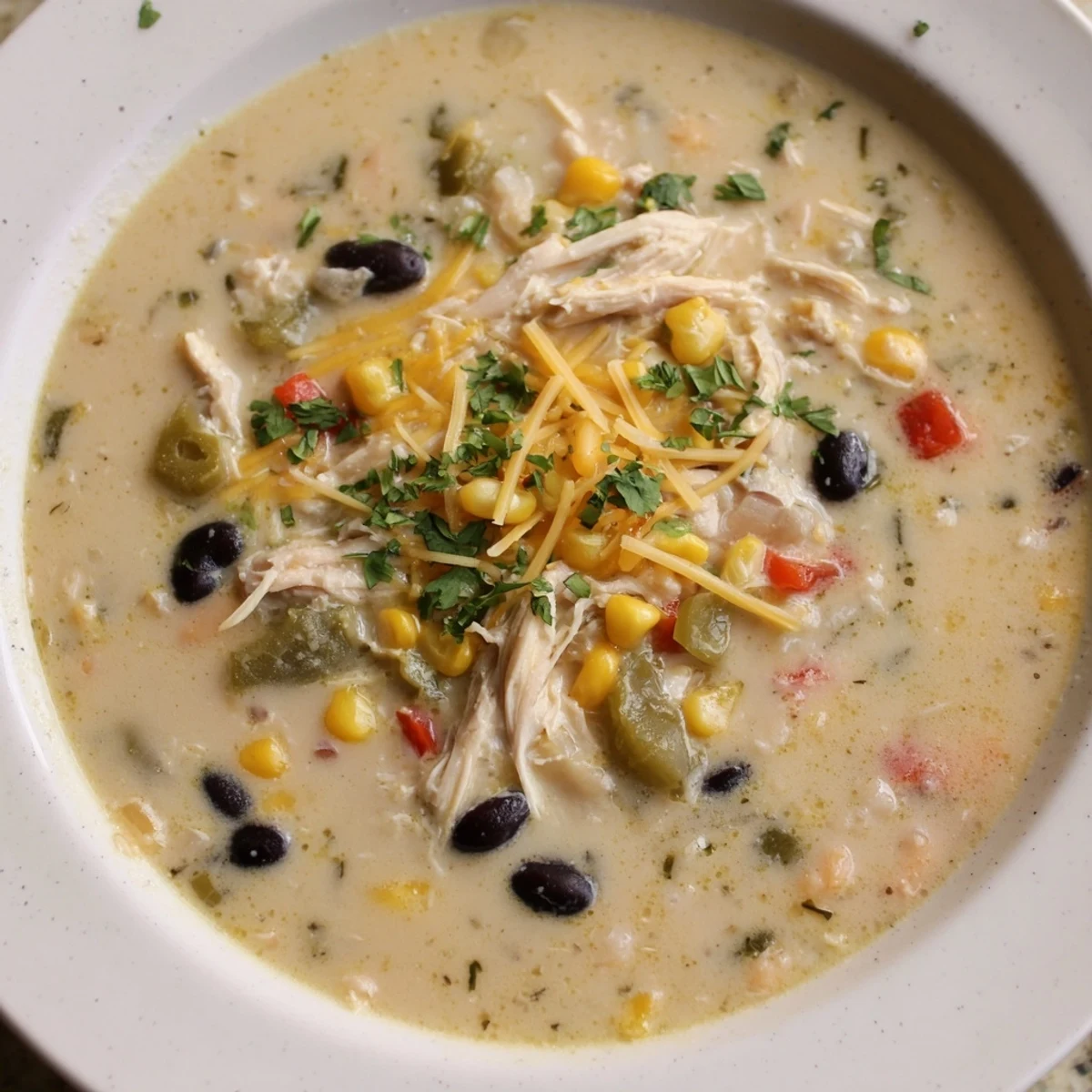 Chicken Poblano Creamy Soup
