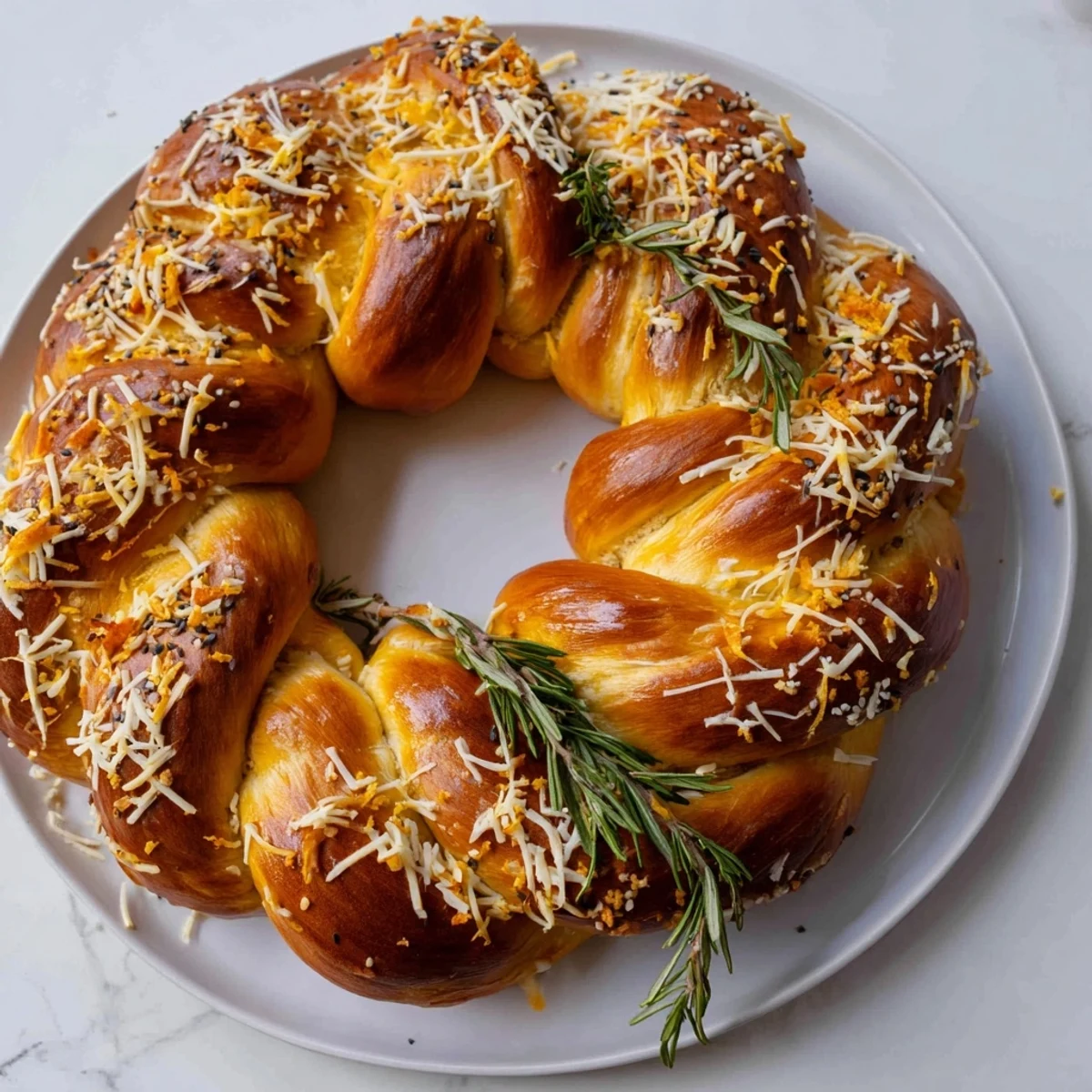 Budget Holiday Pretzel Wreath