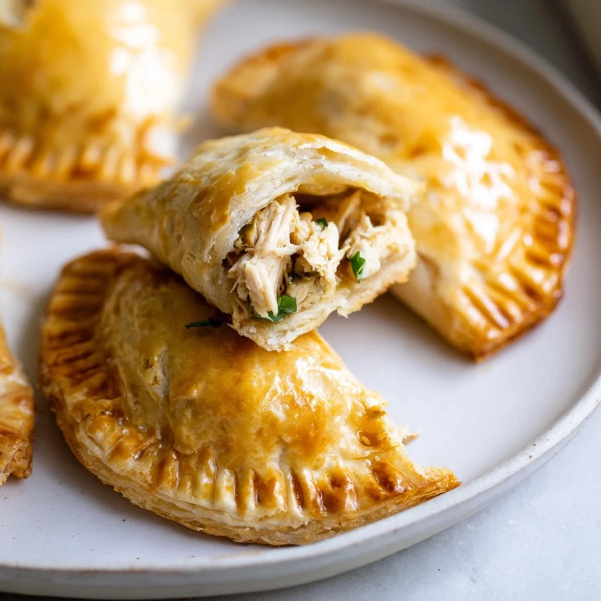Savor the aroma of warm, buttery Chicken Piccata hand pies: mini pies bursting with savory flavors, perfect snacks.
