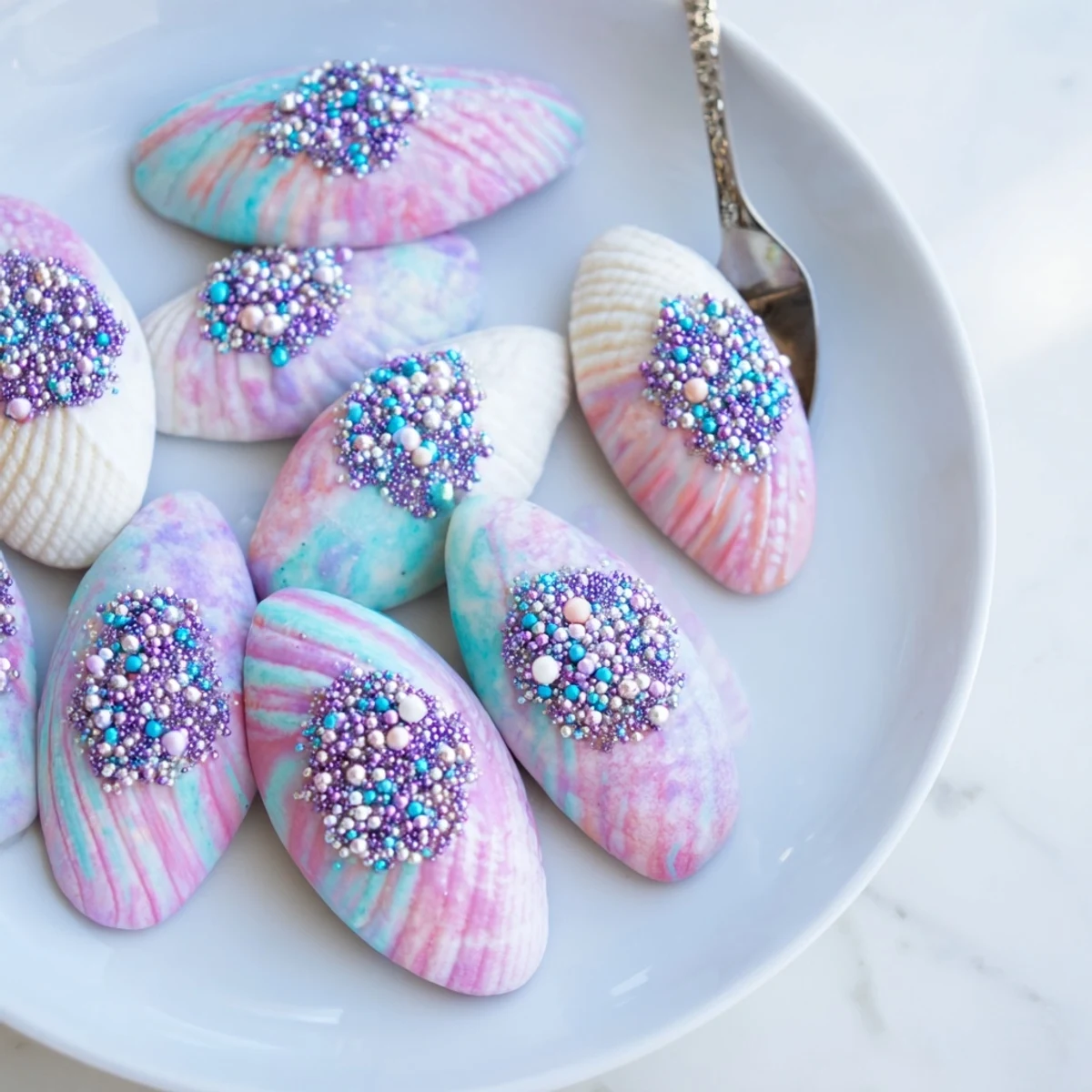 Golden-baked Mignardises Queue de Sirène make a delightful dessert, showcasing their intricate mermaid tail design.