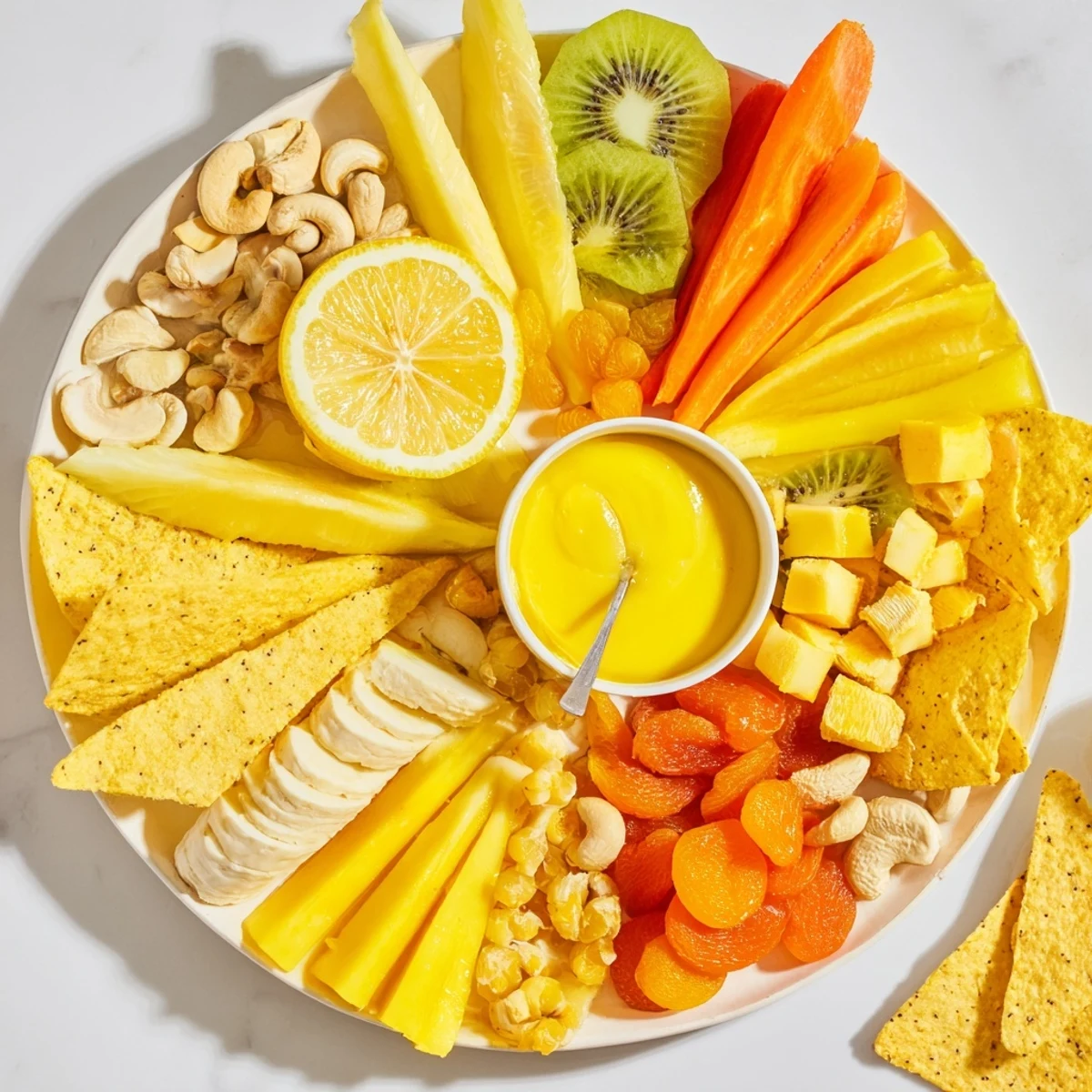 This image shows a beautifully arranged 57, sunny yellow citrus burst, perfect for sharing.