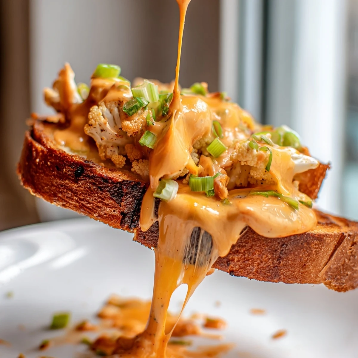 Buffalo Cauliflower Grilled Cheese