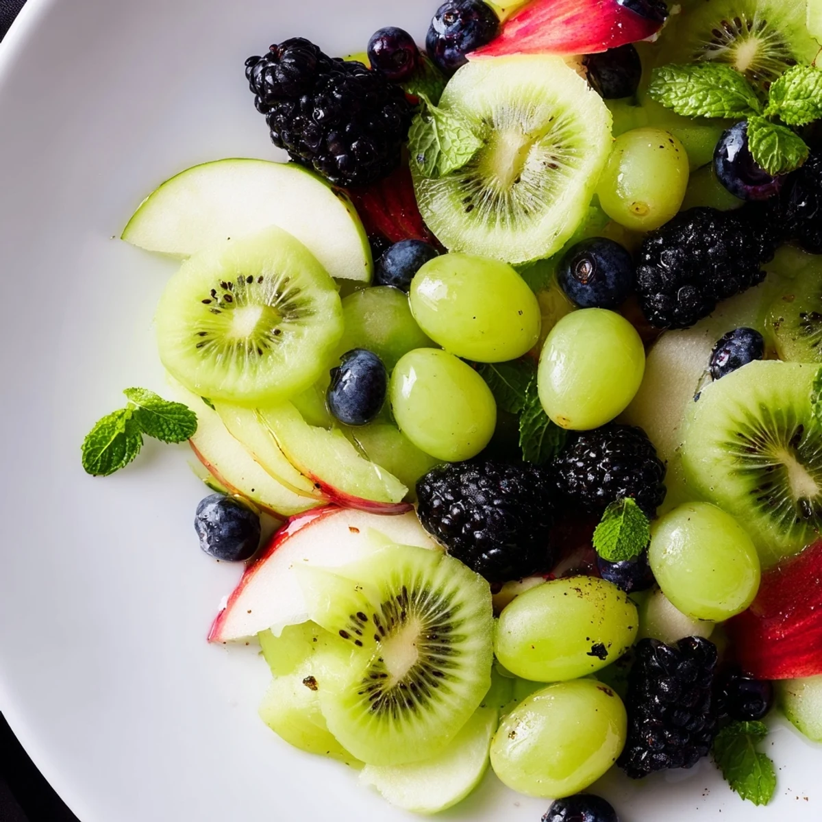 Enjoy a colorful Aurora Borealis Sweep of fresh fruits, perfect to wow your guests this season.