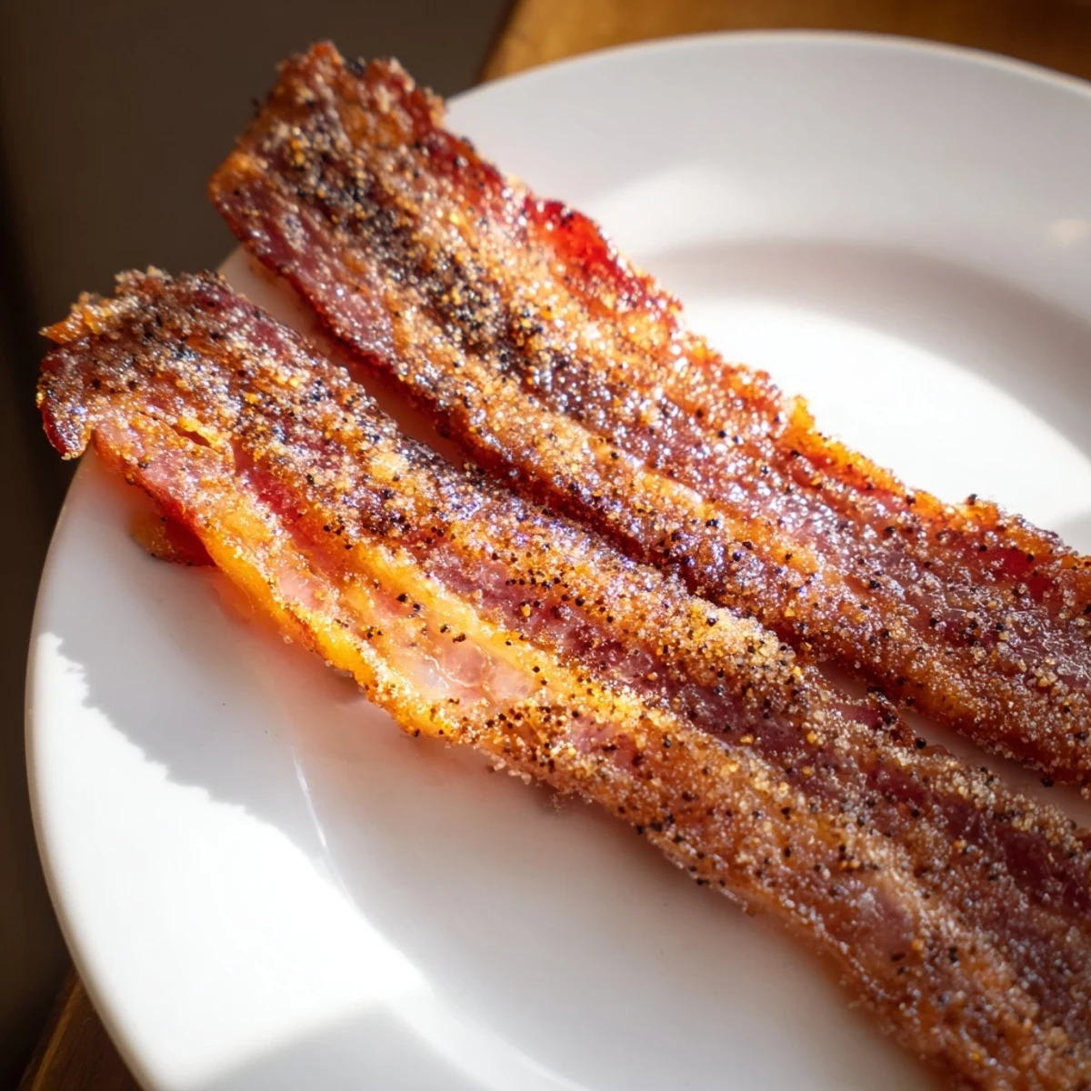 Imagine the sweet and savory delight of Snoop Dogg Billionaire Bacon—extra-thick bacon baked golden brown.
