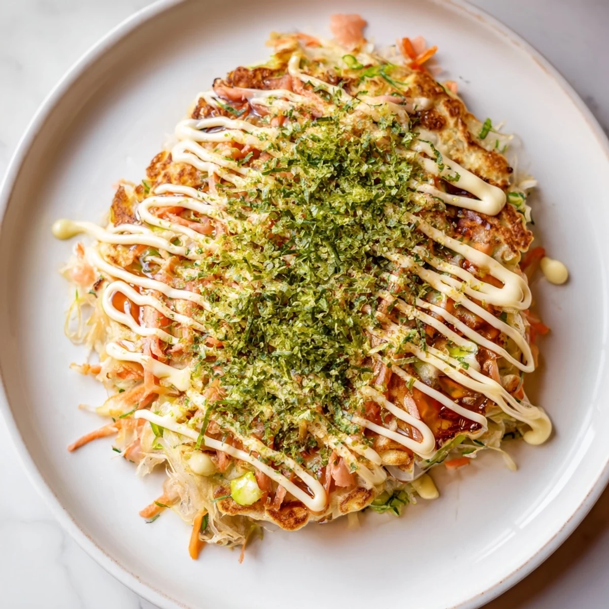 Japanese okonomiyaki pancakes savory