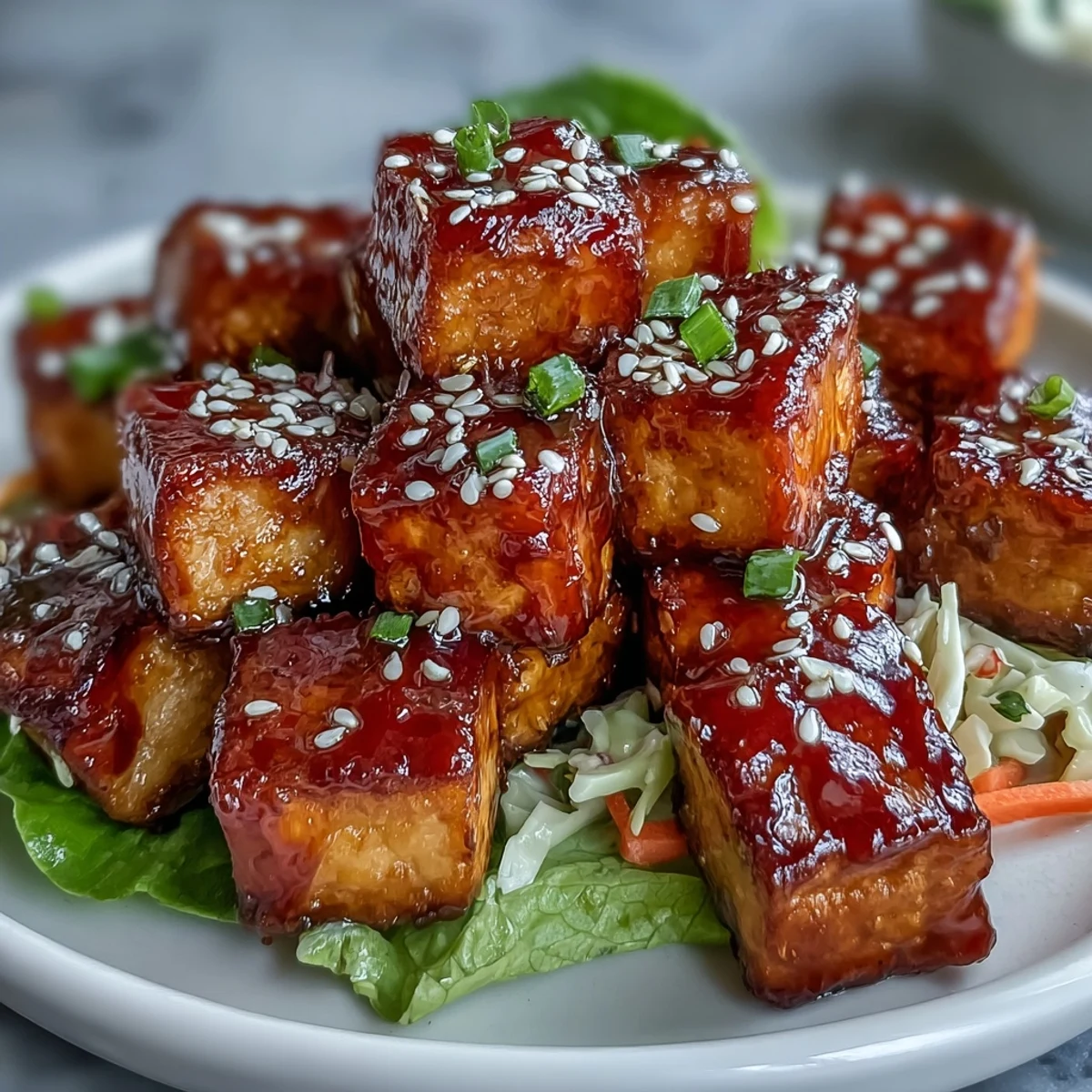 Vegan Sweet Chili Tofu Cups