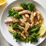 A healthy serving of Microwave-Steamed Chicken and Broccoli, ready in minutes for a flavorful lunch.