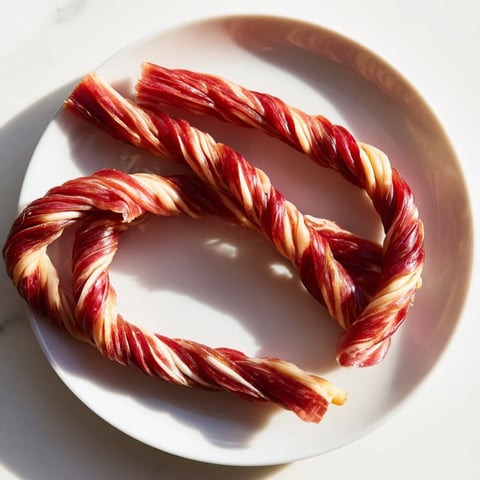 Braided Nautical Knot appetizer with salty prosciutto and melty string cheese, ready to eat!