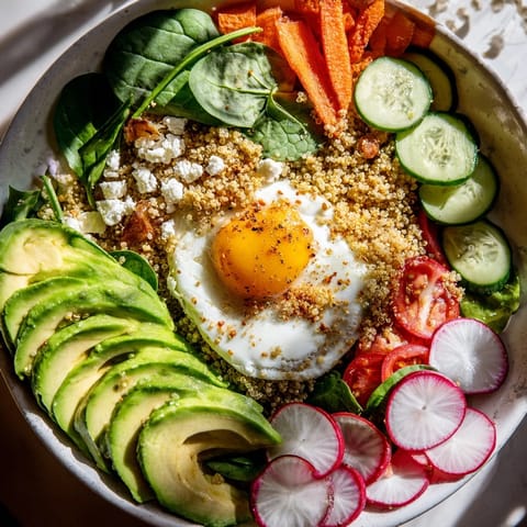 Creamy West Coast Avocado Toast Breakfast Bowl closeup; enjoy this vibrant vegetarian California meal.