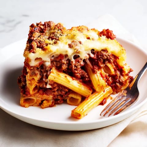 Cheesy Beef Penne Bake