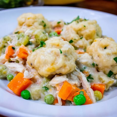 Chicken Dumplings Comfort Casserole