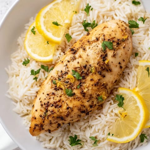 Lemon Pepper Chicken Rice
