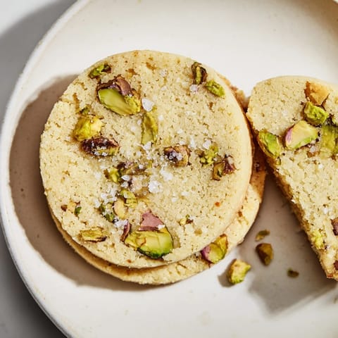Salted Pistachio Shortbread