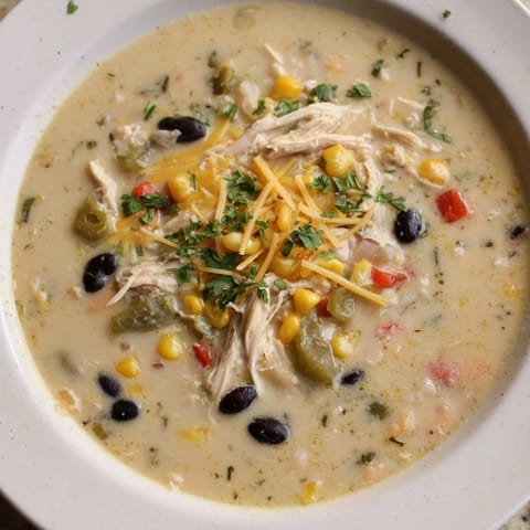 Chicken Poblano Creamy Soup
