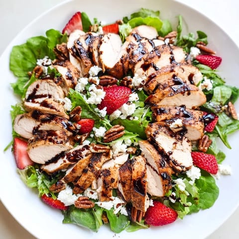 Strawberry Balsamic Chicken Salad