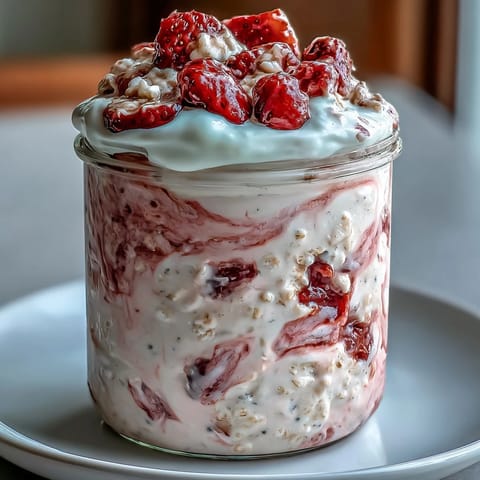Strawberry Vanilla Protein Oats