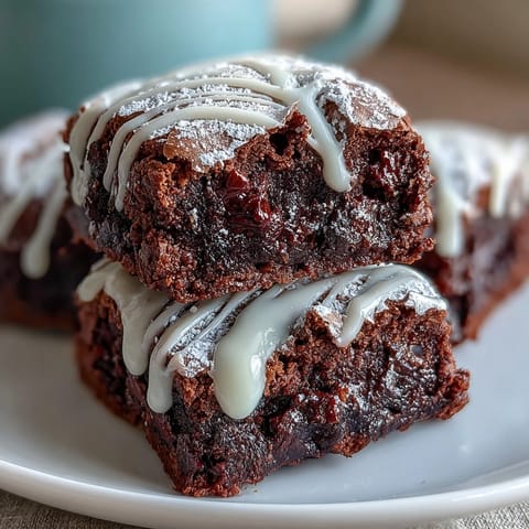Rich chocolate brownie bites decorated with white icing laces to resemble baseballs, perfect for game day parties.
