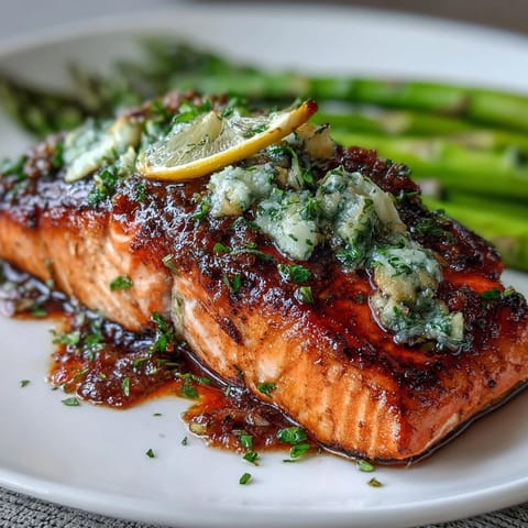 Garlic Butter Salmon Asparagus