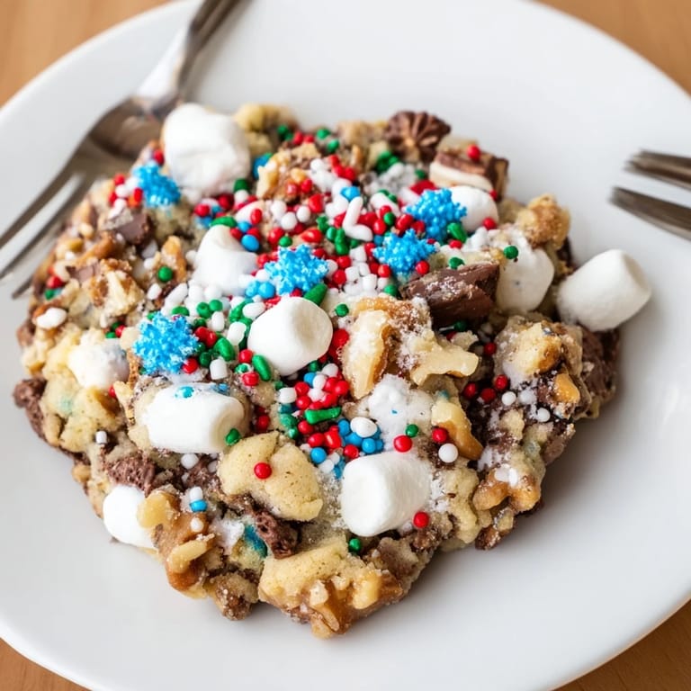 Warm Loaded Rocky Road Hanukkah Christmas Cookies perfect for holiday gatherings and sweet cravings.