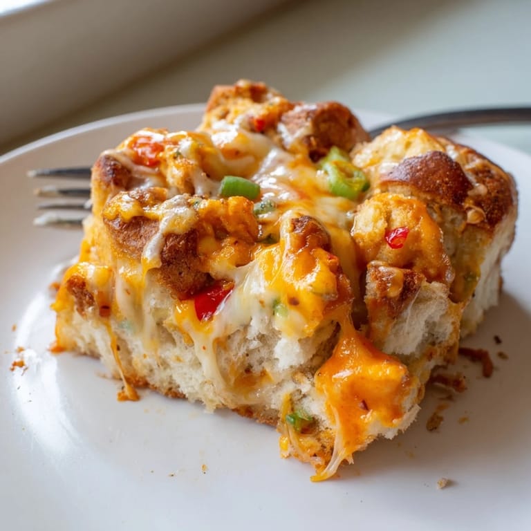 Mouthwatering Spicy Buffalo Pretzel Biscuit Bars served warm, perfect for game day snacking.