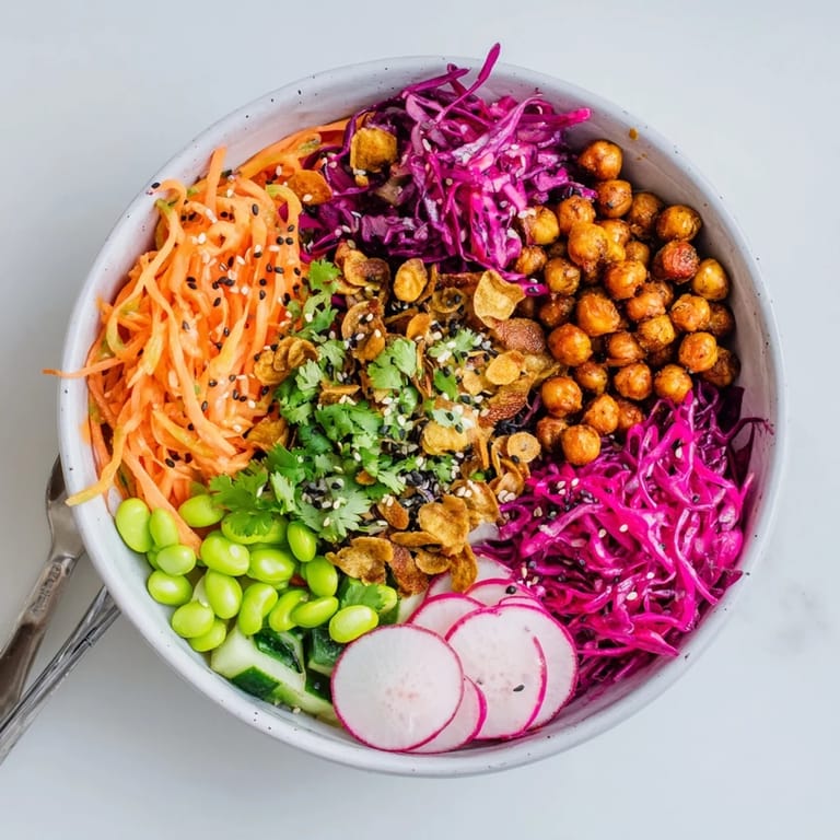 Delight in these ASMR Crunch Snack Bowls, featuring fresh herbs and crispy textures. 