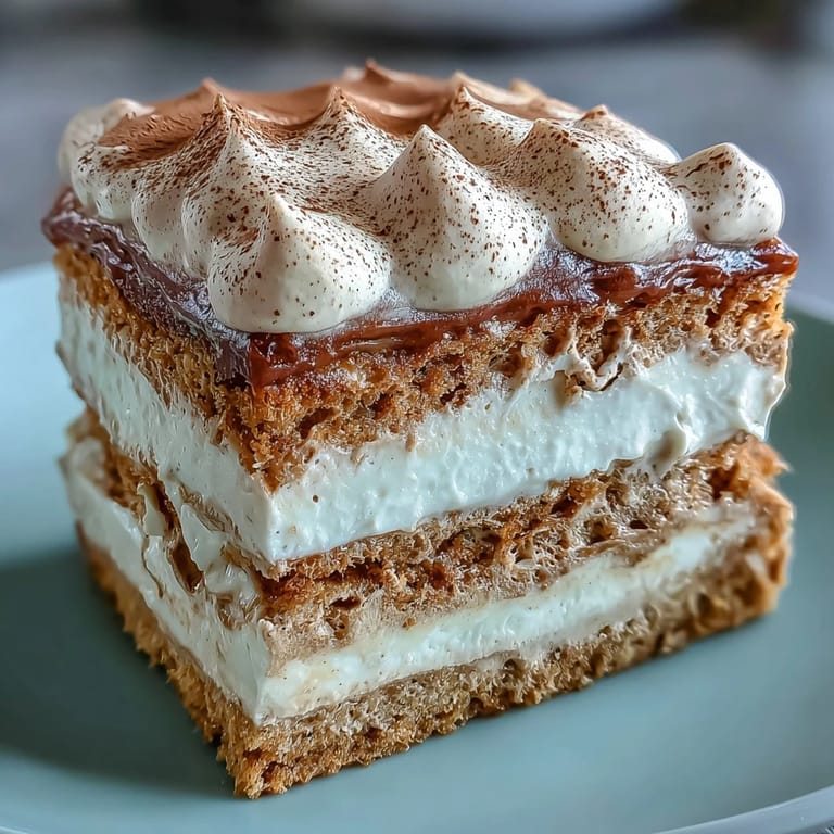 Moist Fluffy Hojicha Cake on a dessert plate with matcha latte, perfect for afternoon tea service.