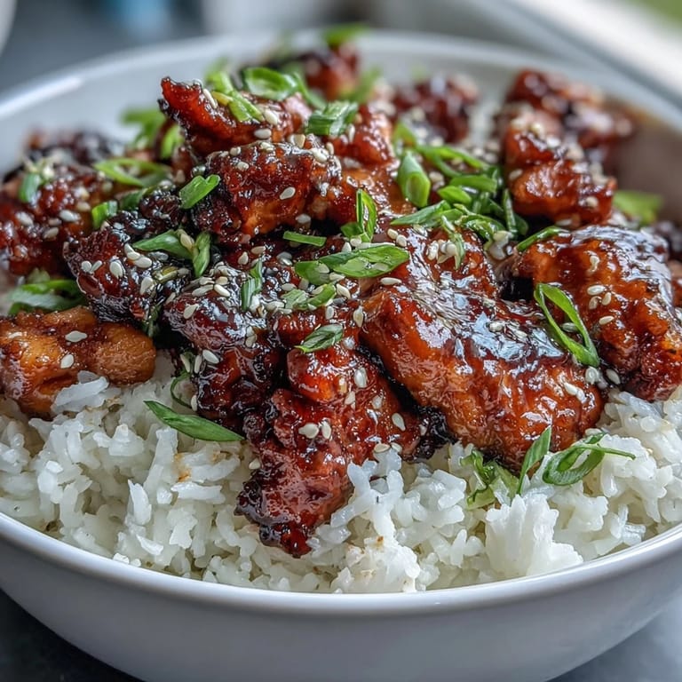 Honey Garlic Chicken & Rice
